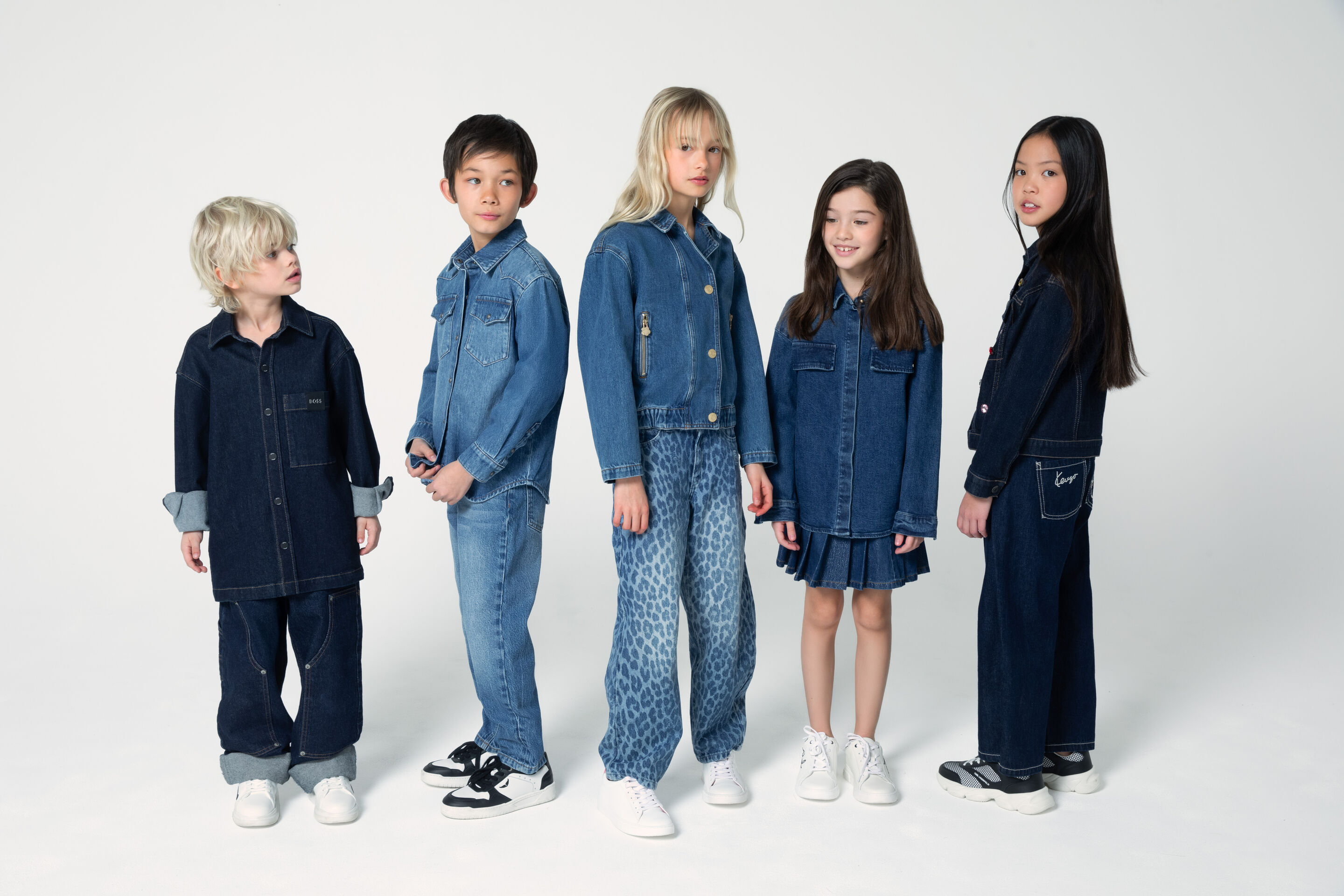 denim looks for children boy and girl kidsaround