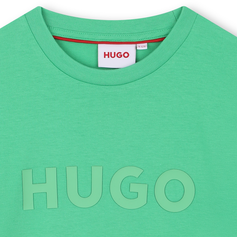 Kurzarm-T-Shirt aus Baumwolle HUGO 
                        BOY