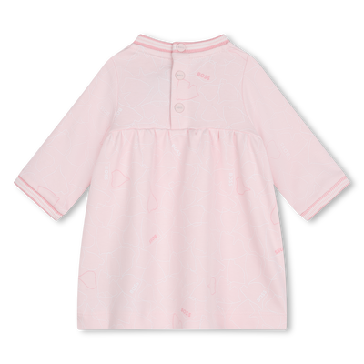 Kleid mit gestreiftem Rippbund BOSS GIRL