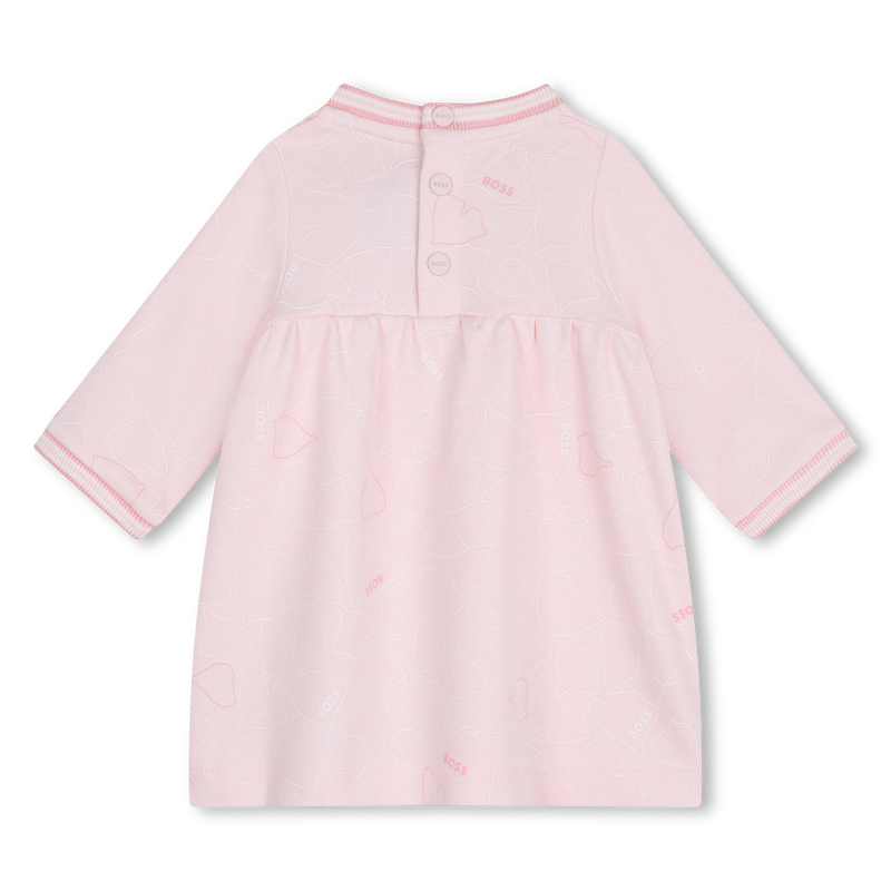 Kleid mit gestreiftem Rippbund BOSS 
                        GIRL