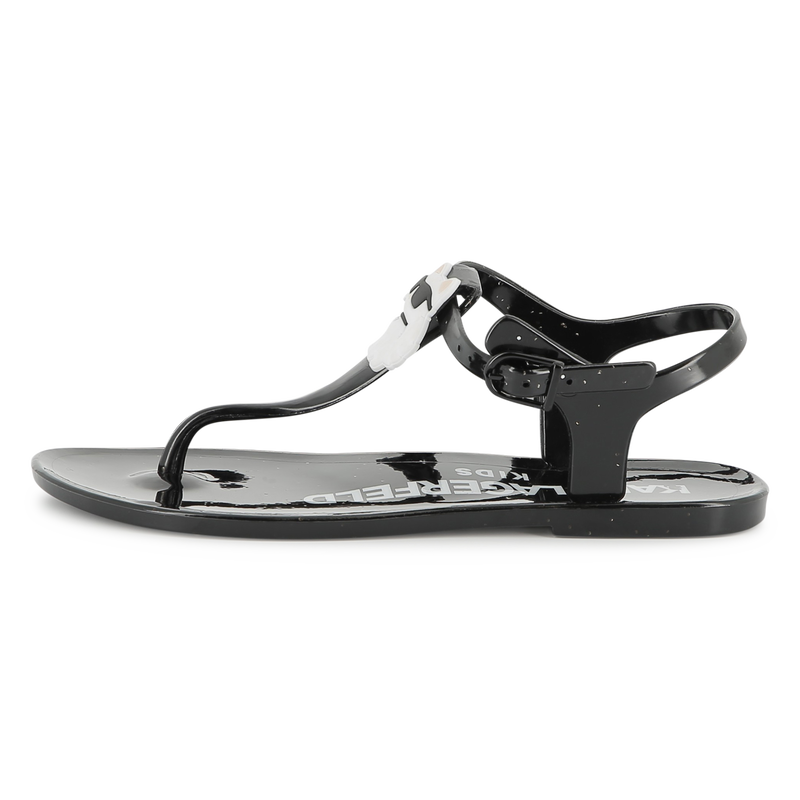 Schnallen-Sandalen mit Badge KARL LAGERFELD KIDS 
                        GIRL