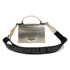 Handtasche aus feinnarbigem, beschichtetem Textil KARL LAGERFELD KIDS 
                    GIRL