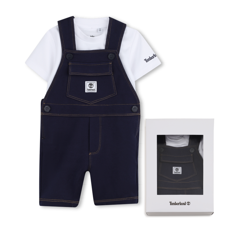OVERALL UND T-SHIRT-SET TIMBERLAND 
                        BOY
