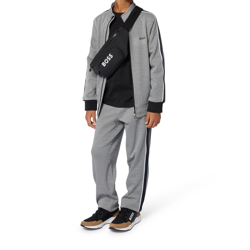 Cardigan mit Zip und Print BOSS 
                        BOY