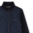 Cardigan aus 2 Materialien BOSS 
                    BOY