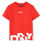 Weites Baumwoll-T-Shirt DKNY 
                    JUNGE