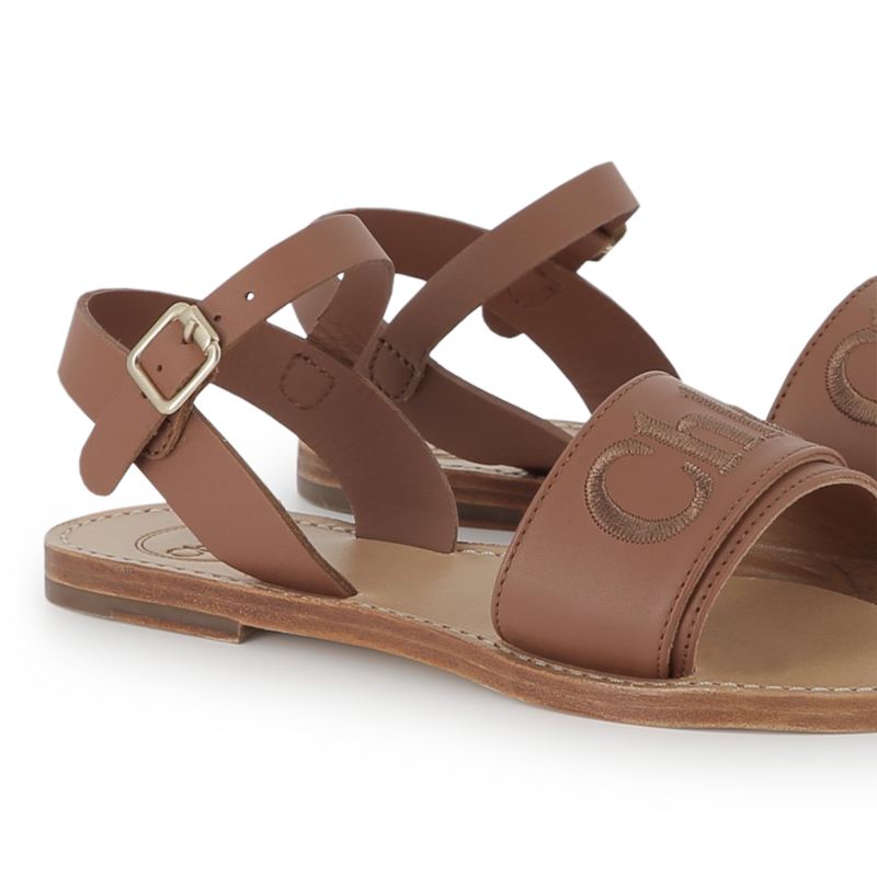 Ledersandalen mit schnalle CHLOE 
                        GIRL