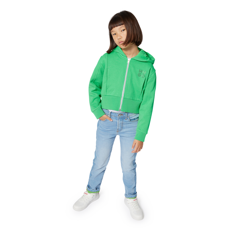 Schn&uuml;rsneaker mit Klett HUGO 
                        BOY