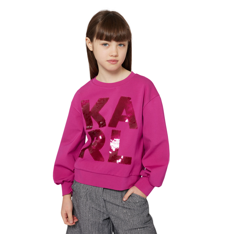 Langärmeliges Sweatshirt KARL LAGERFELD KIDS 
                        GIRL