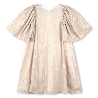 Lam&eacute;-Kleid mit Muster KENZO KIDS GIRL