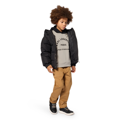 Steppjacke mit Kapuze KARL LAGERFELD KIDS BOY