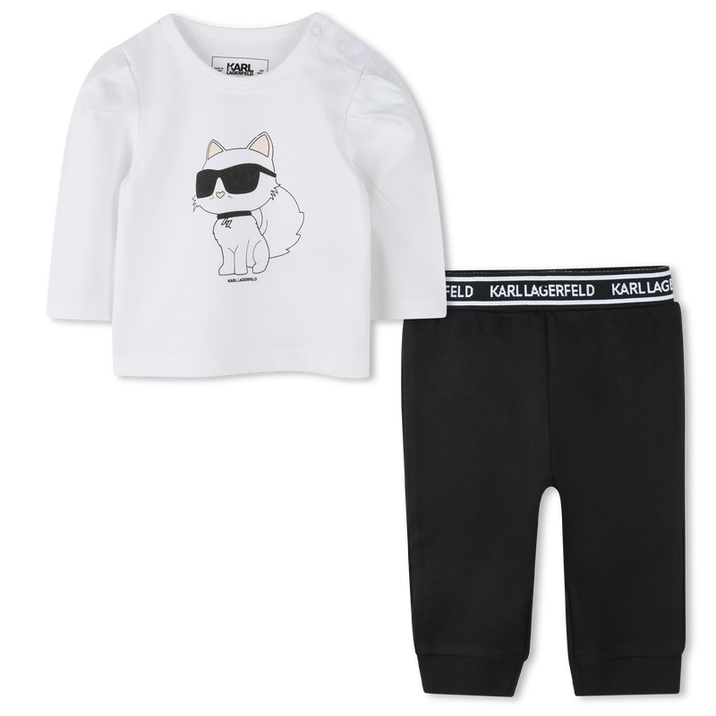 Set mit T-Shirt und Leggings KARL LAGERFELD KIDS 
                        GIRL
