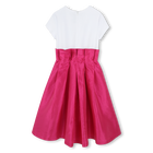 Elegantes Kleid aus Seidentaft KARL LAGERFELD KIDS 
                    GIRL