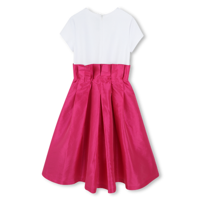 Elegantes Kleid aus Seidentaft KARL LAGERFELD KIDS GIRL