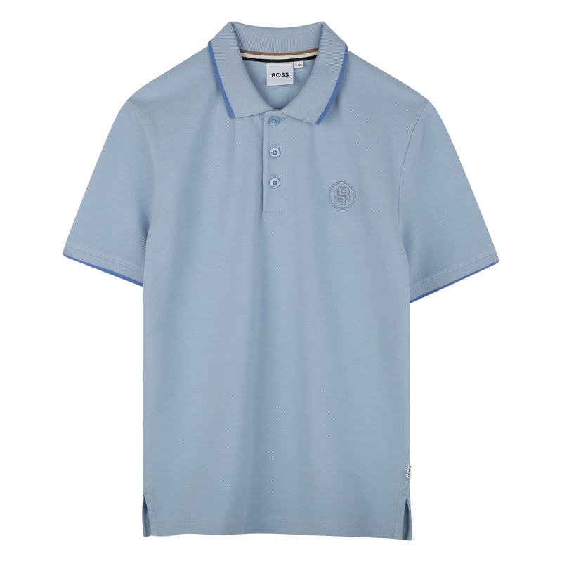 Gerades Baumwoll-Poloshirt BOSS 
                        BOY