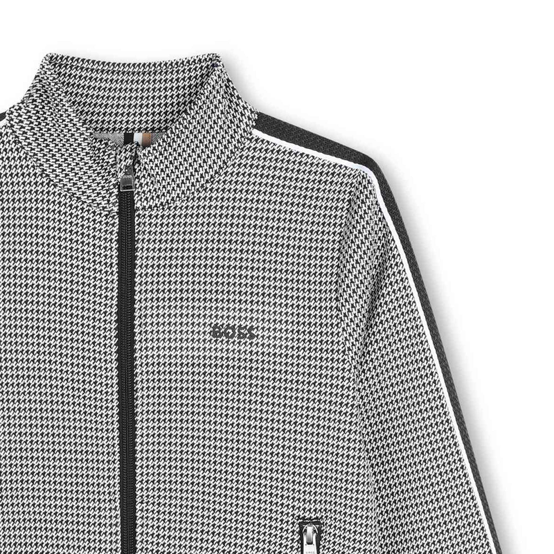 Cardigan mit Zip und Print BOSS 
                        BOY