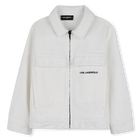 Jeansjacke mit reissverschluss KARL LAGERFELD KIDS 
                    BOY