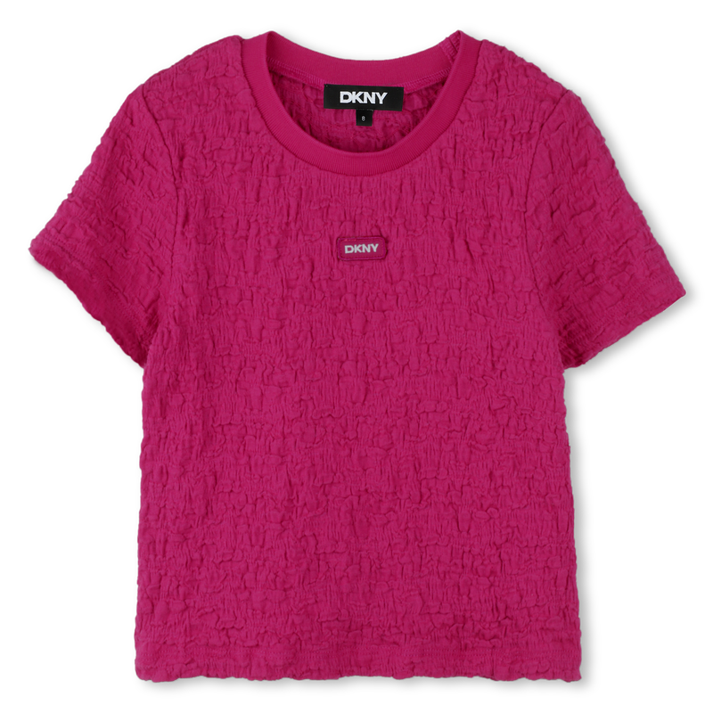 Kurzarm-T-Shirt mit Pr&auml;gung DKNY 
                        GIRL