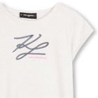 Kurz&auml;rmeliges kleid KARL LAGERFELD KIDS 
                    GIRL