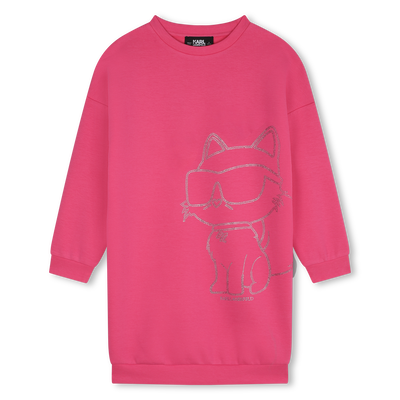 Gerades Kleid mit Strass KARL LAGERFELD KIDS GIRL
