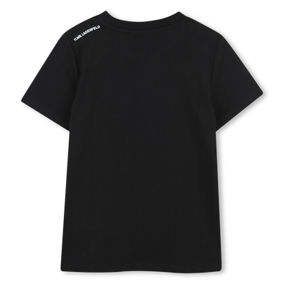 T-SHIRT MIT METALLIC-PRINT KARL LAGERFELD KIDS BOY