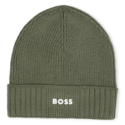 Strickm&uuml;tze mit Logo BOSS BOY