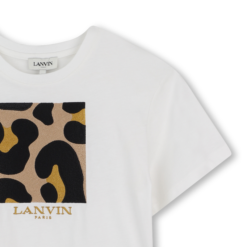 Kurz&auml;rmeliges bedrucktes T-Shirt LANVIN 
                        GIRL