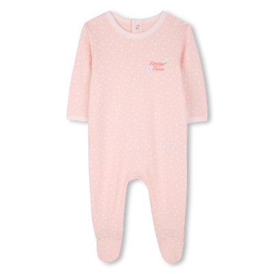 Druckknopfpyjama aus Baumwolle KENZO KIDS GIRL
