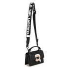 Handtasche aus feinnarbigem, beschichtetem Textil KARL LAGERFELD KIDS 
                    GIRL