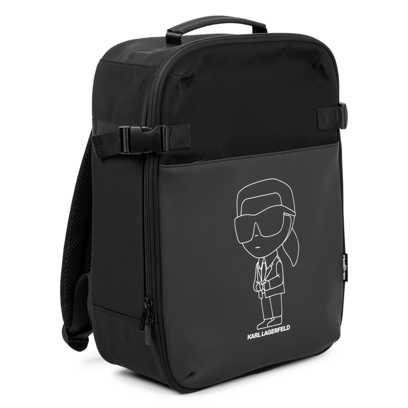 Rucksack mit KARL-Print KARL LAGERFELD KIDS 
                        BOY