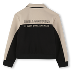 Zweifarbige Strickjacke KARL LAGERFELD KIDS 
                    BOY