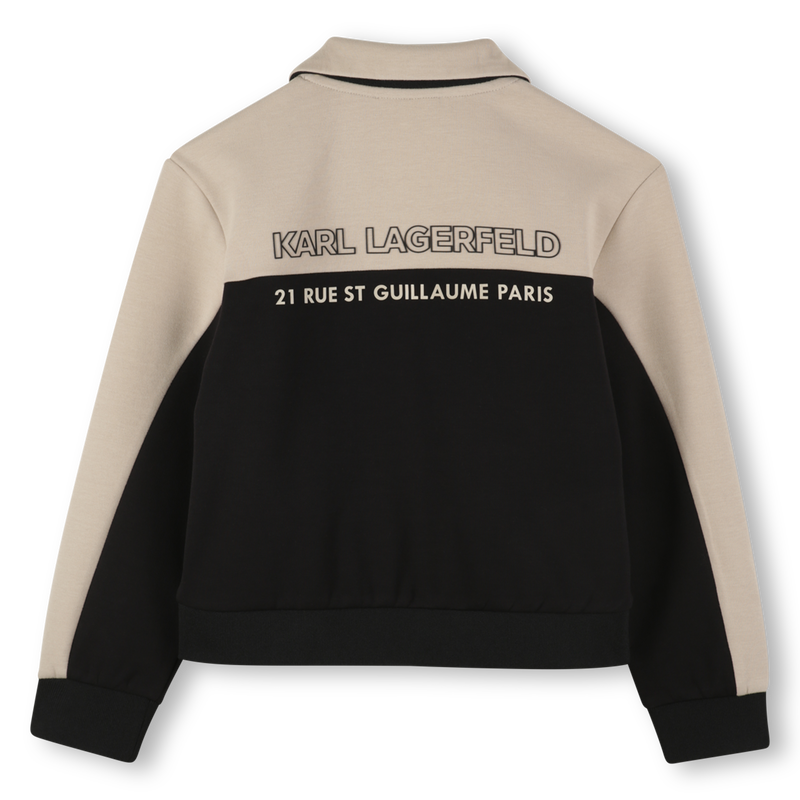 Zweifarbige Strickjacke KARL LAGERFELD KIDS 
                        BOY