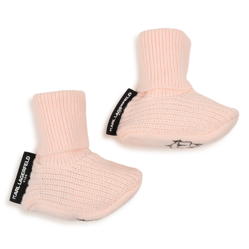 M&uuml;tze und Socken Set KARL LAGERFELD KIDS 
                        M&Auml;DCHEN