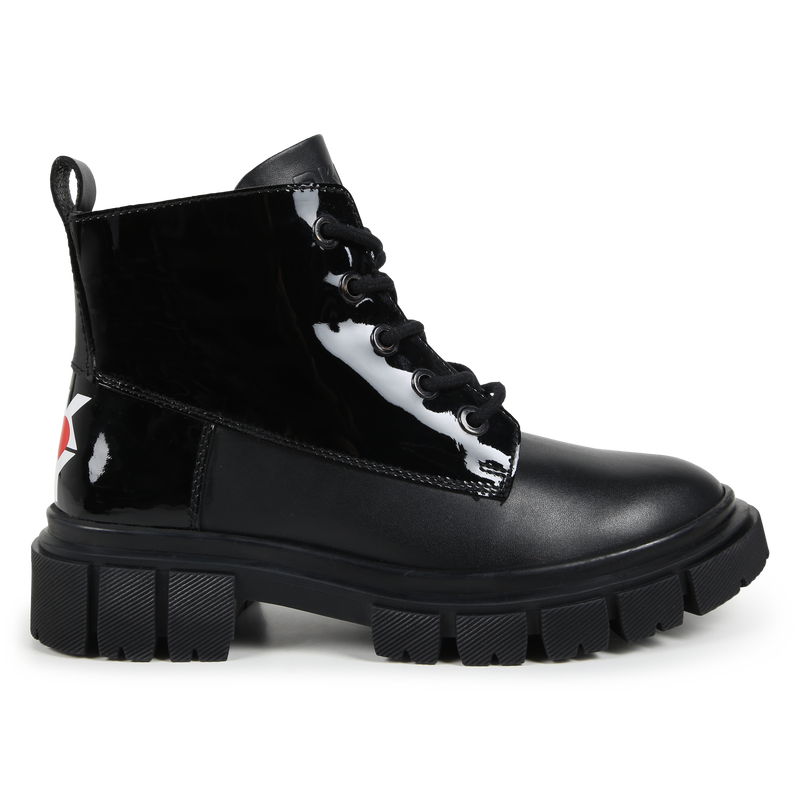 Leder-Stiefeletten mit Zipper DKNY 
                        GIRL