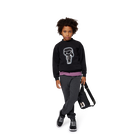 Bauchtasche aus beschichtetem Textil mit Gummieffe KARL LAGERFELD KIDS 
                    BOY