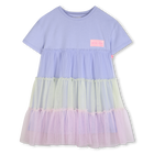 Kleid aus bi-material BILLIEBLUSH 
                    GIRL