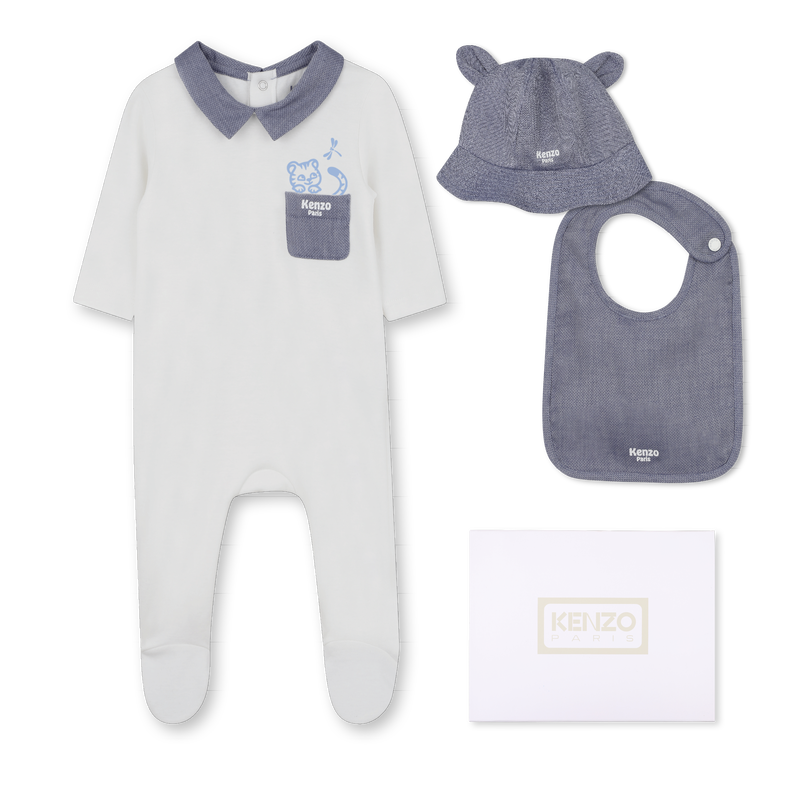 PAJAMA, BUCKET HAT UND L&Auml;TZCHEN SET KENZO KIDS 
                        BOY