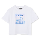Kurz&auml;rmeliges t-shirt, WEISS  HELLBLAU, hi-res