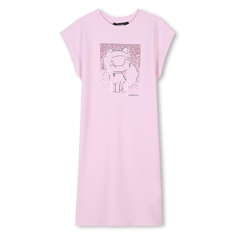 Kurz&auml;rmeliges Kleid KARL LAGERFELD KIDS 
                        GIRL
