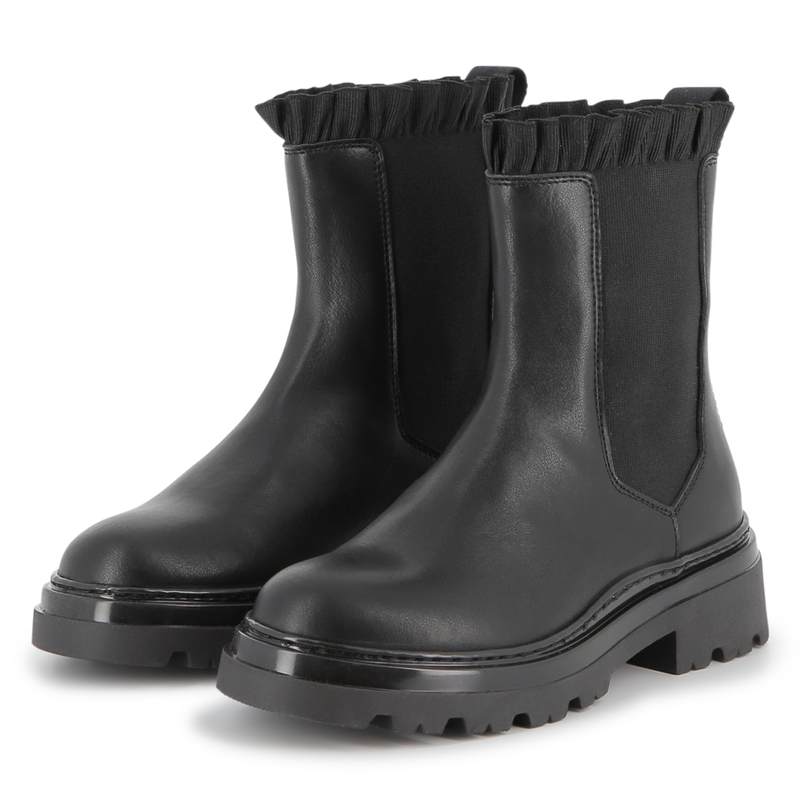 Chelsea-Stiefel aus Rindsleder KARL LAGERFELD KIDS 
                        GIRL