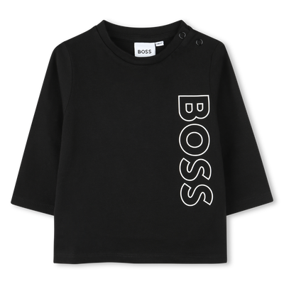 Baumwoll-Shirt mit Logo BOSS BOY
