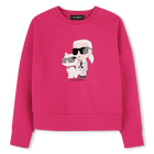 Bedrucktes Sweatshirt KARL LAGERFELD KIDS 
                    GIRL