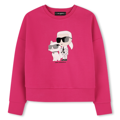 Bedrucktes Sweatshirt KARL LAGERFELD KIDS GIRL