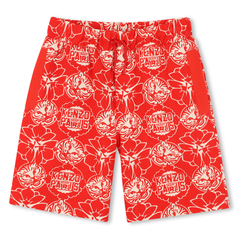Bermudas mit japanischem Druck KENZO KIDS 
                        BOY
