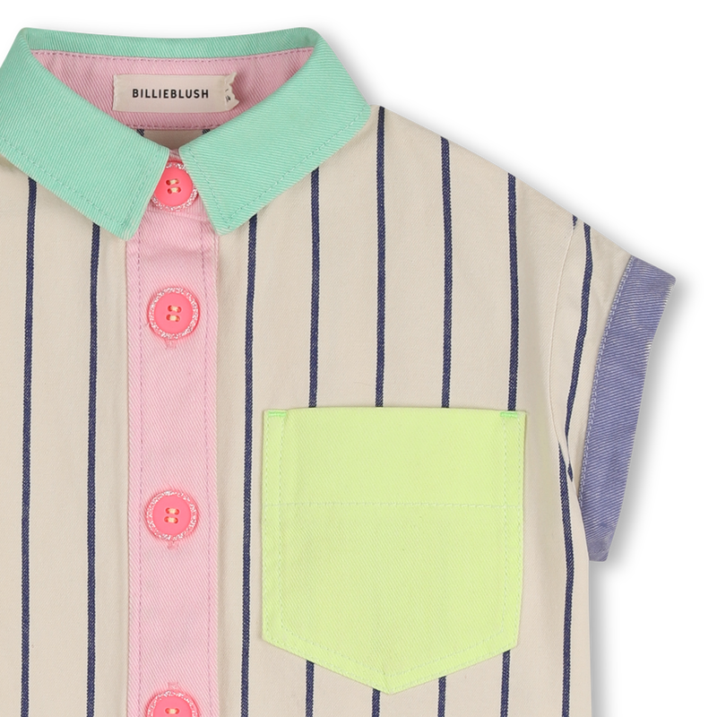 GESTREIFTES KURZ&Auml;RMELIGES HEMD BILLIEBLUSH 
                        GIRL