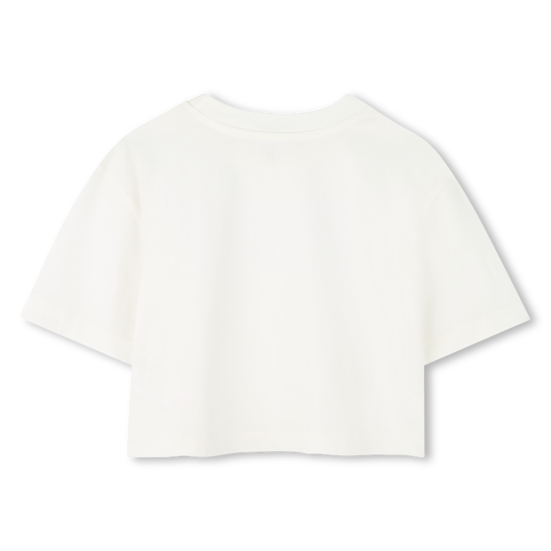 Baumwoll-T-Shirt mit Stickerei MICHAEL KORS 
                        GIRL