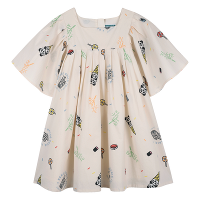 POPLIN KLEID KENZO KIDS GIRL