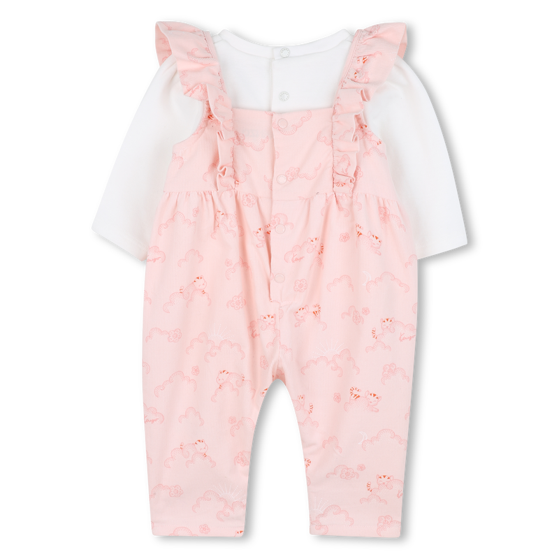 Set aus T-Shirt + Overall KENZO KIDS 
                        GIRL