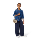 Hose aus Twill mit weitem Bein MICHAEL KORS 
                    GIRL