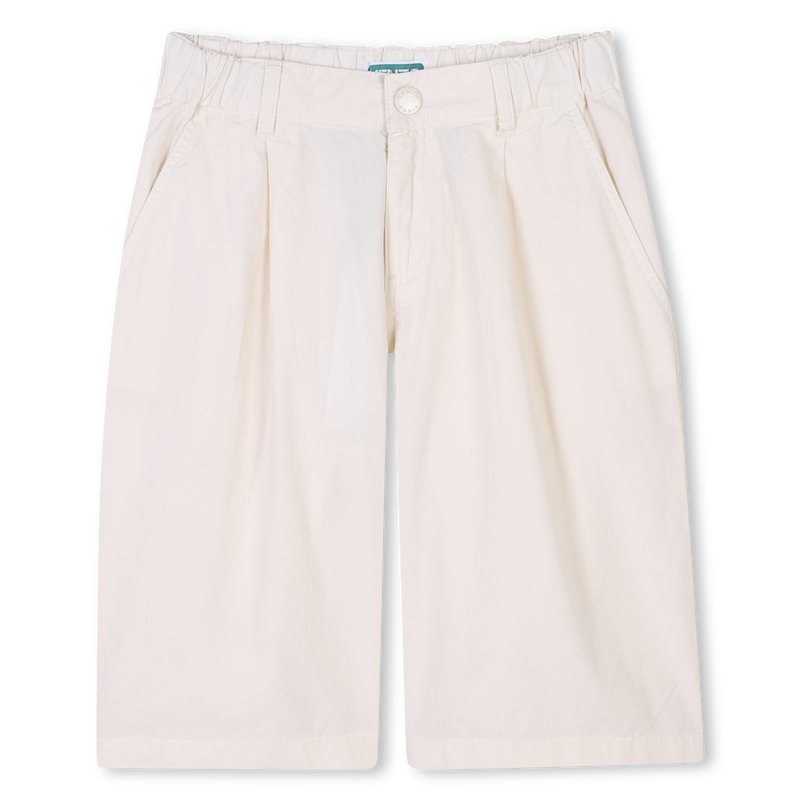 Einfarbige Baumwoll-Bermudas KENZO KIDS 
                        BOY